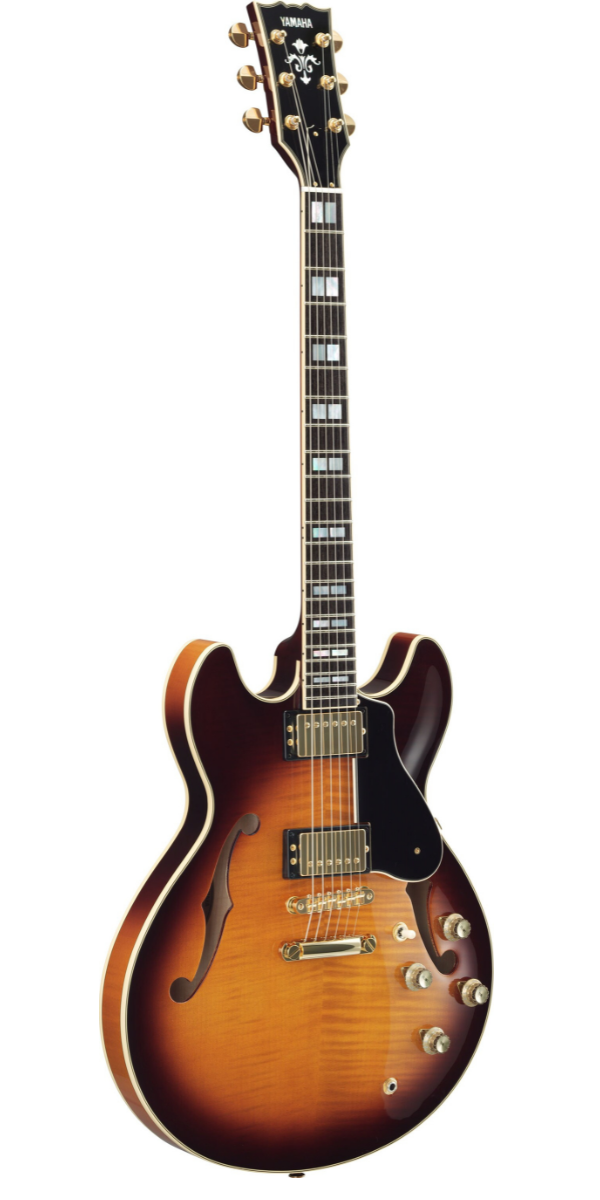 Guitarra Yamaha Sa2200 bs Semi Acústica Brown Sunburst Com Case 