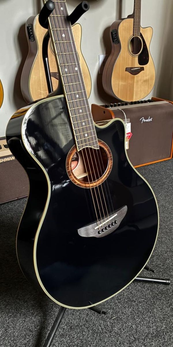 Violão Aço Yamaha Elétrico  Apx700ii Preto 
