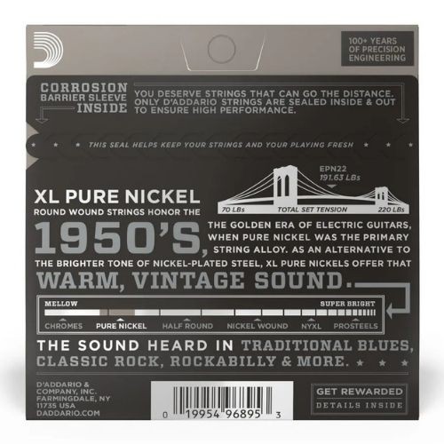 Encordoamento Guitarra Daddario 013 Epn22 Jazz Medium 