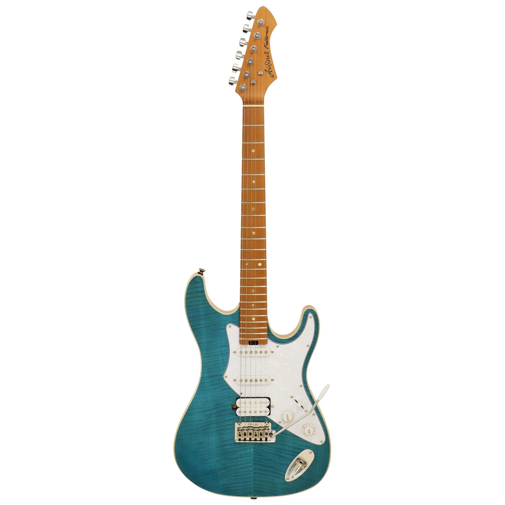 Guitarra Aria Strato 714-mk2 Fullerton Turquoise Blue 