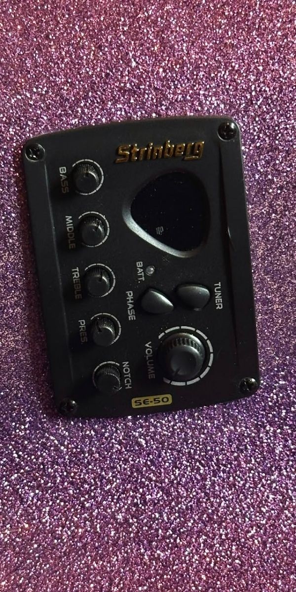 Violão Strinberg Ca50c pp Cromo Purple Sparkle Eletroacústico de Aço Com Cutaway 
