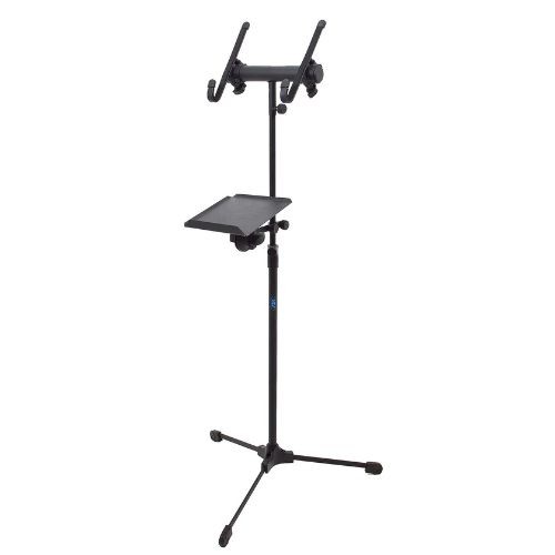 Suporte Multifuncional Ask Pnt Preto Para Tablet Notebook Mesa de Som e Celular 