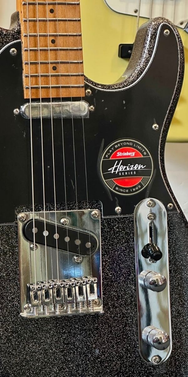 Guitarra Strinberg Horizon H250 Bls Black Sparkle Com Captadores Alnico v e Bag 