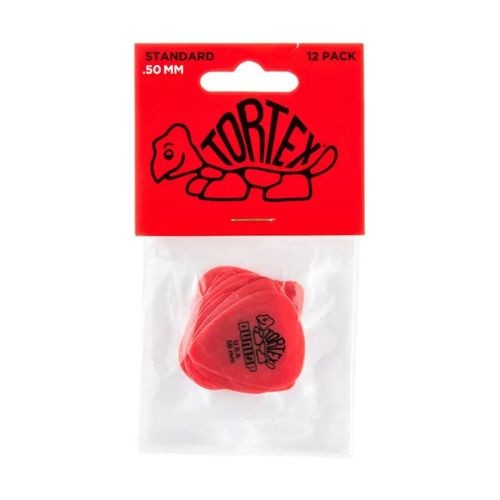 Palheta Tortex 0,50mm Vermelha Pct C/12 418p.50 - Dunlop 