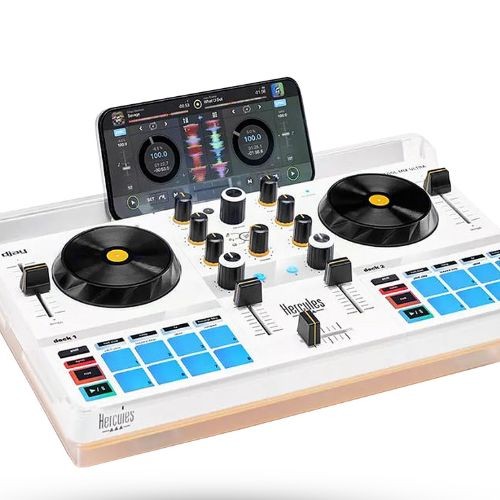 Controladora dj Hercules Djcontrol Mix Ultra Bluetooth Para Smartphone Com Djay 