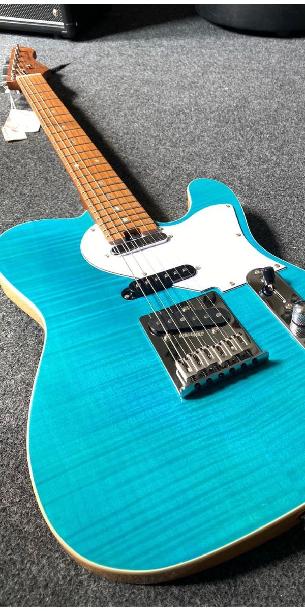 Guitarra Aria Pro ii 615-mk2 Nashville Tqbl Turquoise Blue Alnico v 