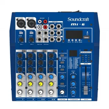 Mesa de Som Soundcraft Mi6 Analógica 