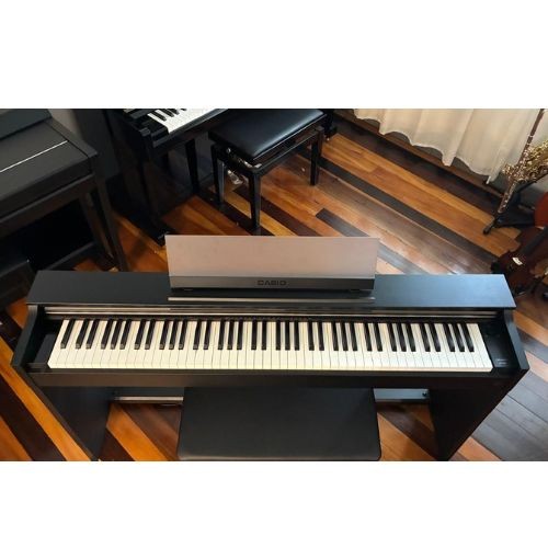 Piano Digital Casio Celviano Ap-s200bk Preto 88 Teclas Hammer Action Com 3 Pedais 