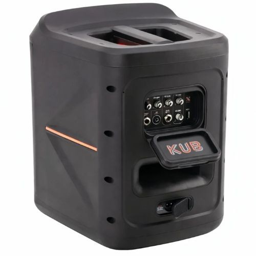 Caixa Ativa Star Sound Kub 8” 80w Com Bateria, Tws, Bass Boost e Led 