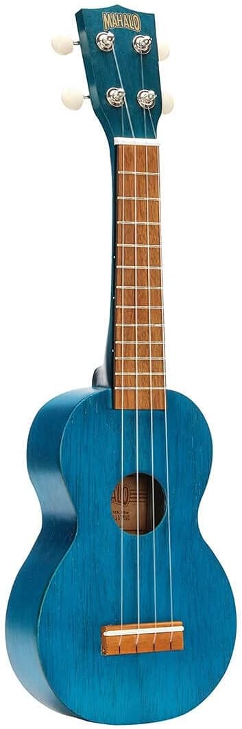 Ukulele Soprano Mahalo Azul Transparente Série Kahiko 