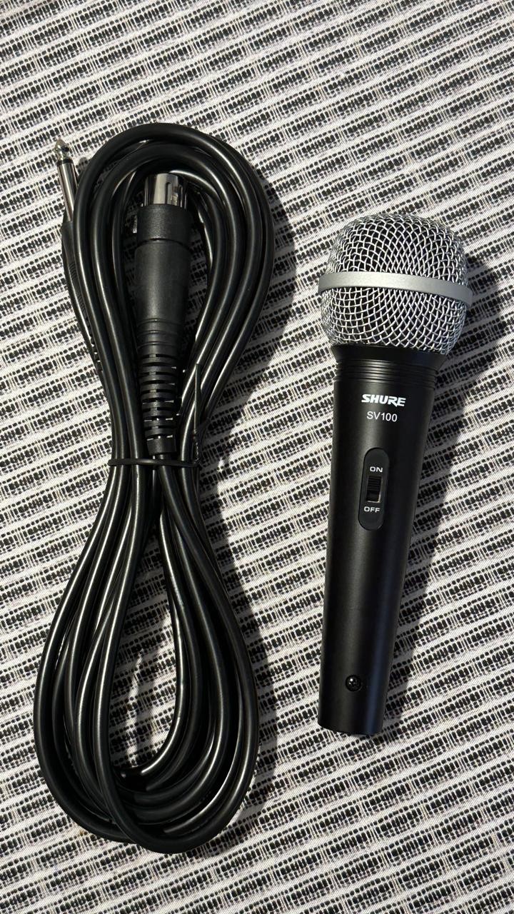 Microfone Shure Sv100 Bastão Com Fio 