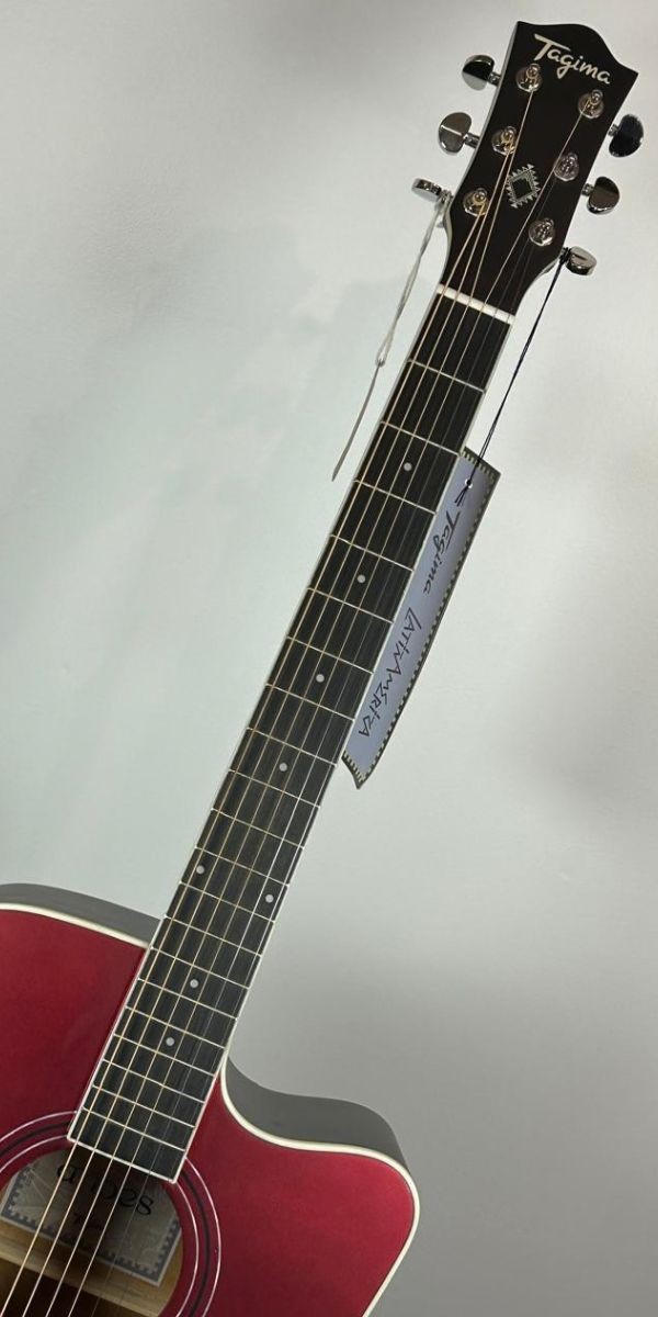 Violão Eletroacústico Tagima Andes eq Aço Cutaway Candy Apple Satin 