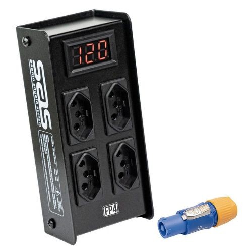 Régua de Proteção Santo Angelo Fp4 Dps 4 Tomadas Com Display Digital 