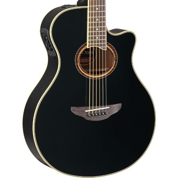 Violão Aço Yamaha Elétrico  Apx700ii Preto               