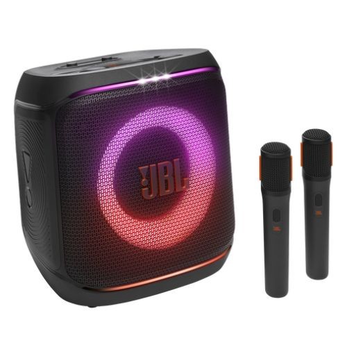 Caixa de Som Jbl Partybox Encore 2 Bluetooth 100w Rms Com 2 Microfones Sem Fio, Bateria de Até 15h, Luzes Dinâmicas, Ipx4 e Som Jbl Pro Sound. 