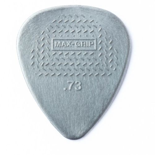 Kit 12 Palhetas Dunlop Nylon Max Grip 0.73mm 449p Made Usa Cor Cinza 