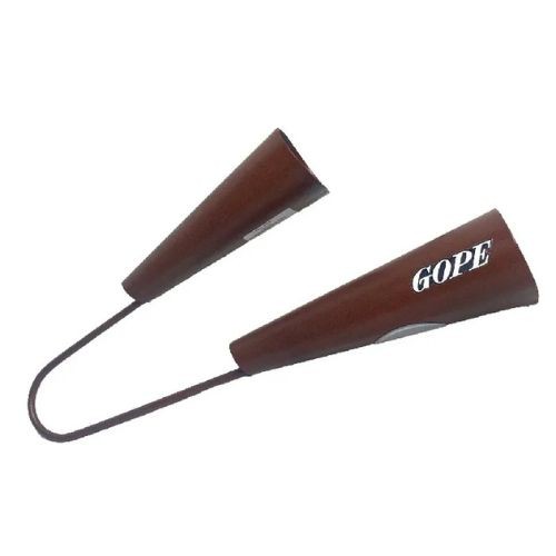 Agogô Duplo Gope 678lm Linha Melanina Profissional Com Baqueta 