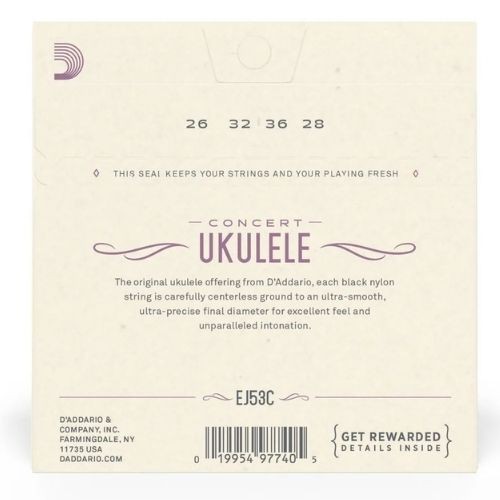Encordoamento Ukulele Concert Daddario Ej53c 