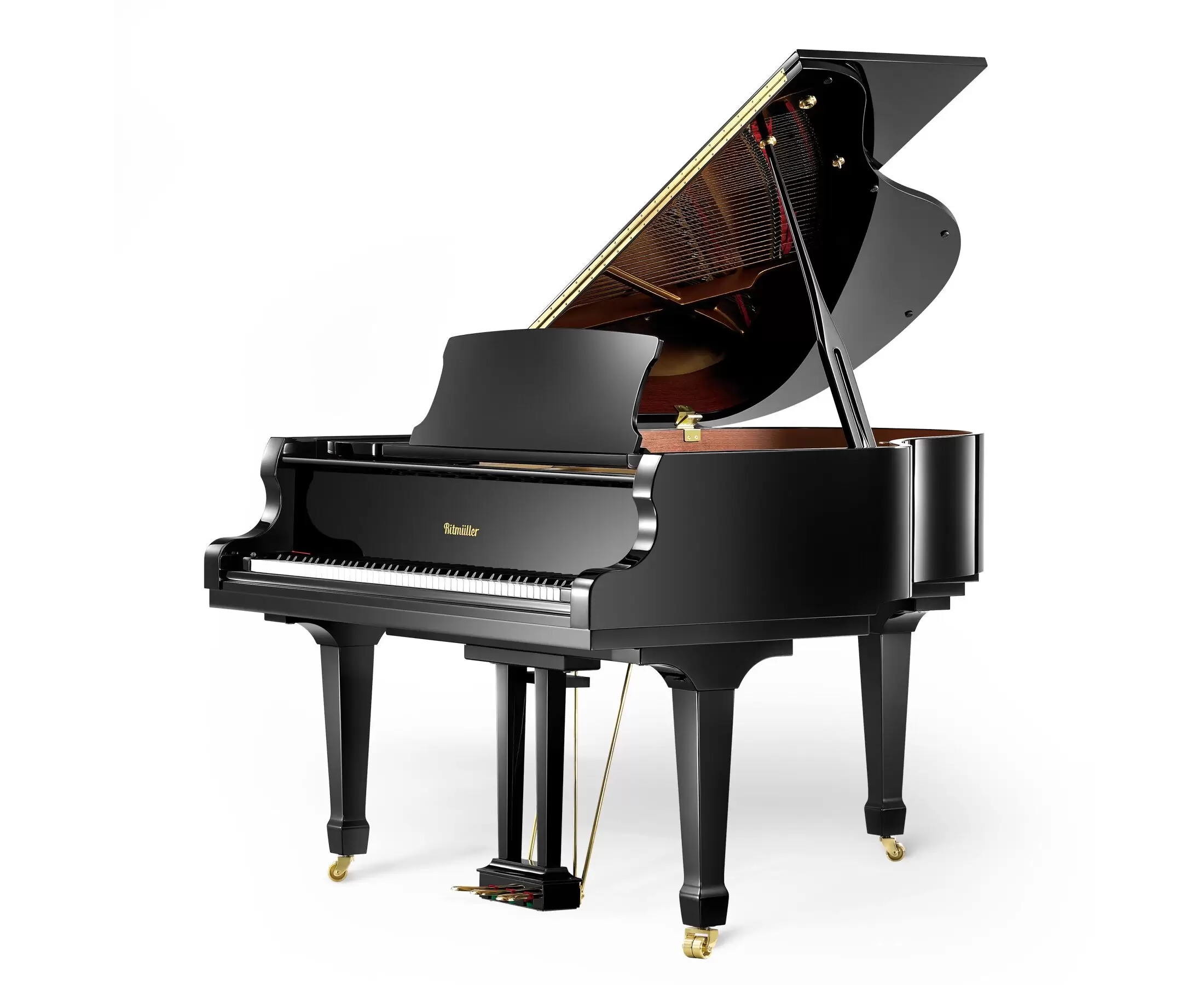 Piano Acústico de Cauda Ritmüller Rs-150 Preto Superior Line Grand 