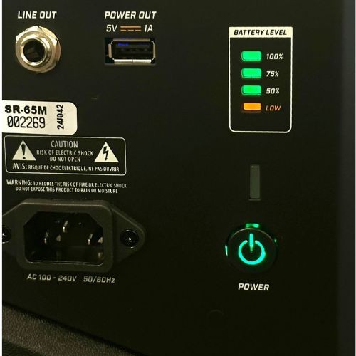 Caixa Ativa Staner Sr65m Compacta 65w Bluetooth Tws Com Bateria 