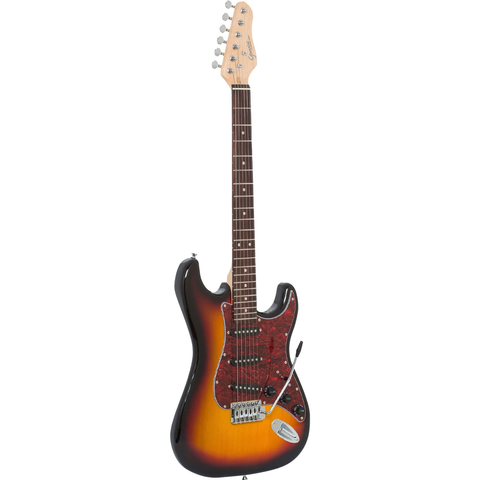 Guitarra Strato G-100 Sunburst Com Escudo Tortoise Giannini 