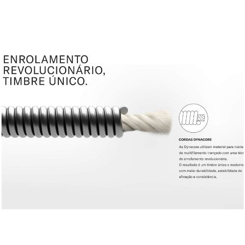 Encordoamento Violão Nylon D'addario Ej44tt Pro-arté Dynacore Titanium Tensão Extra Pesada 
