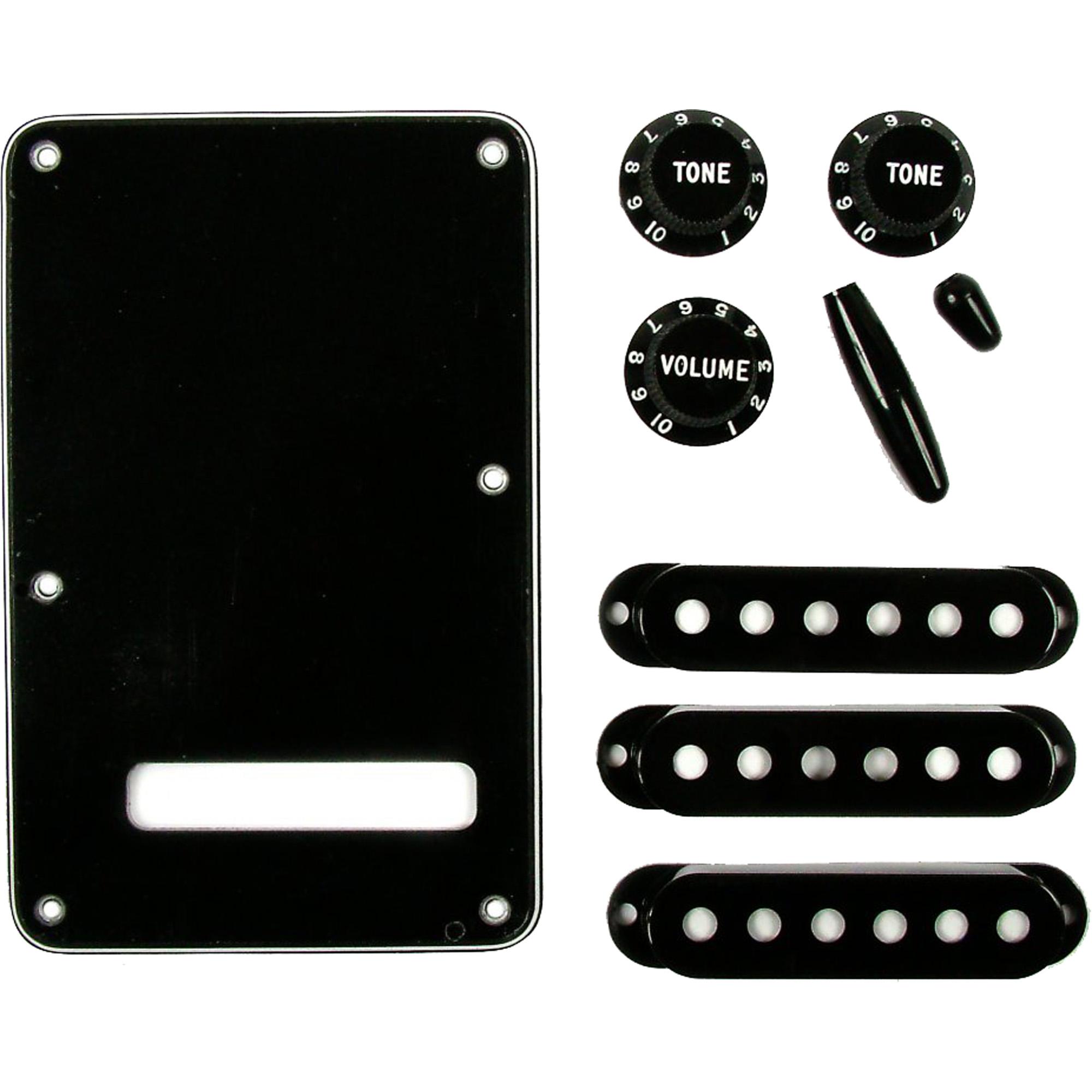 Kit de Acessórios Para Guitarra Vintage-style Stratocaster Preto Fender 