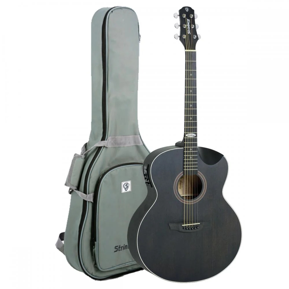 Violão Strinberg Sj201hc Aço Eletroacústico Tobacco Satin Com Bag 