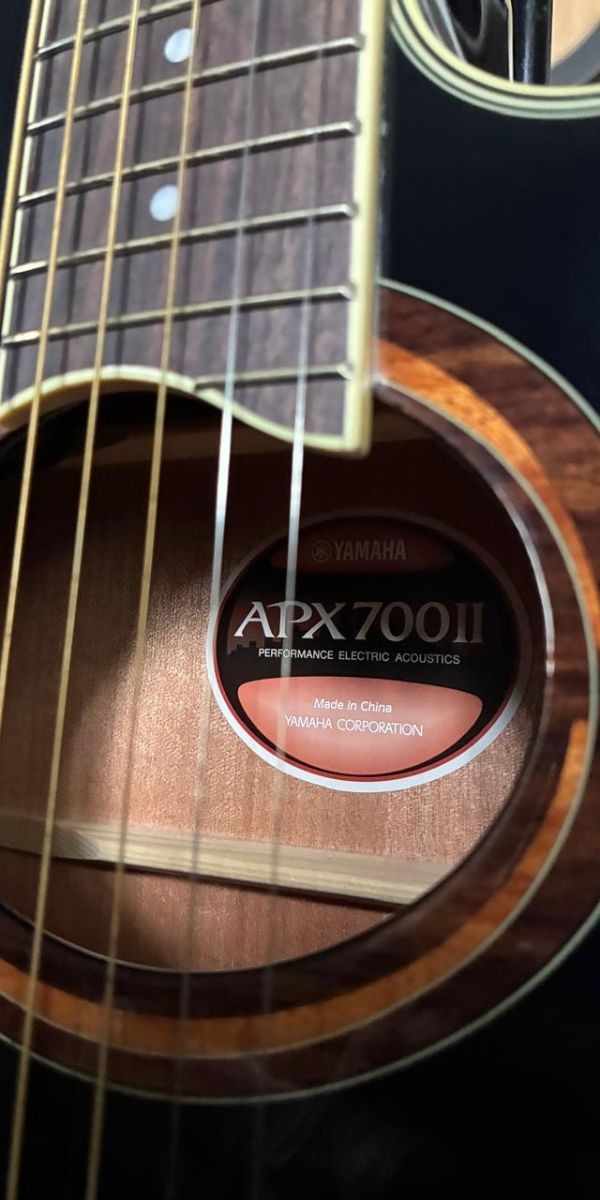 Violão Aço Yamaha Elétrico  Apx700ii Preto 