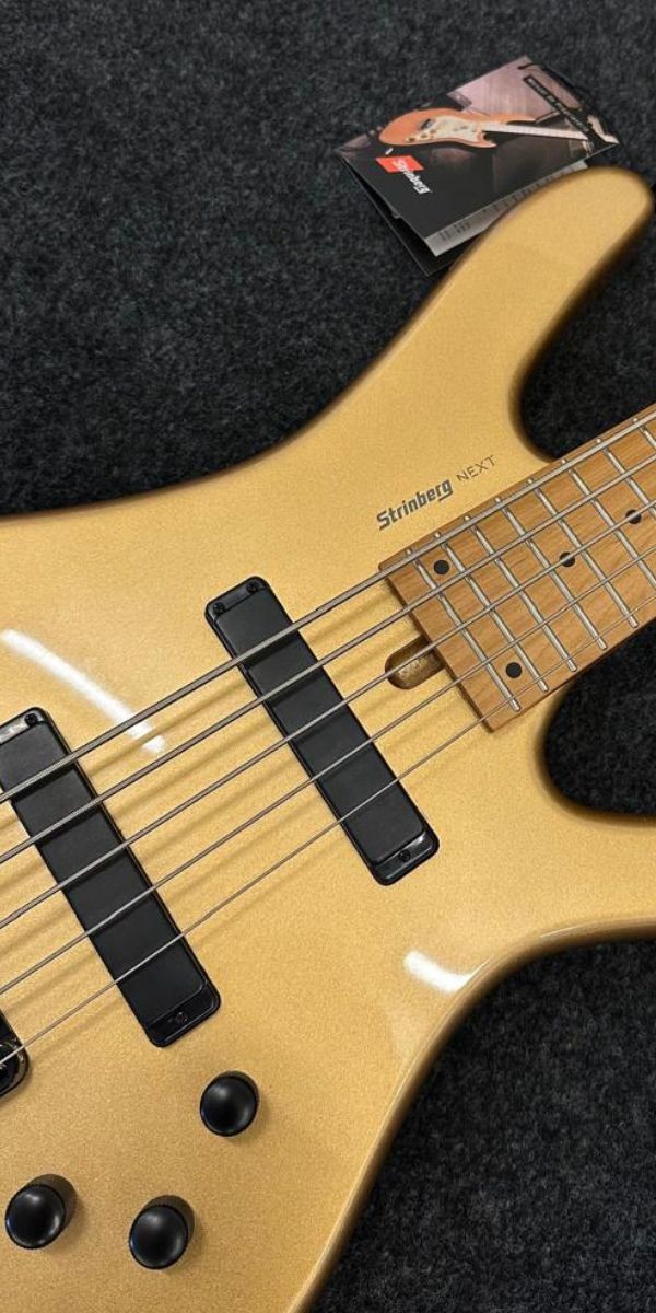 Contrabaixo Strinberg Hbn5m 5 Cordas Headless Next Gold Com Bag 