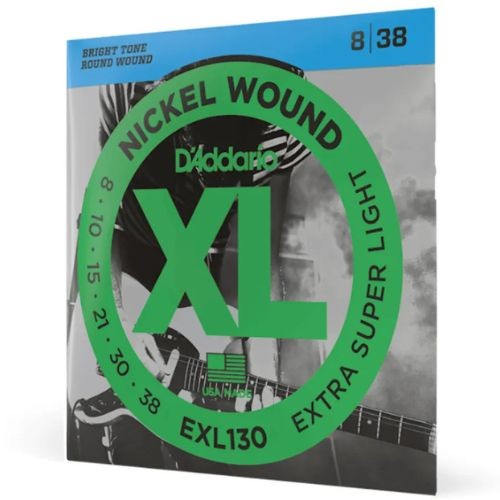Encordoamento Para Guitarra 08-38 D'addario xl Nickel Exl130 