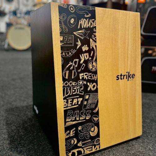 Cajon Fsa Strike Sk4001 Music Acústico Inclinado Com Esteira 12 Fios 