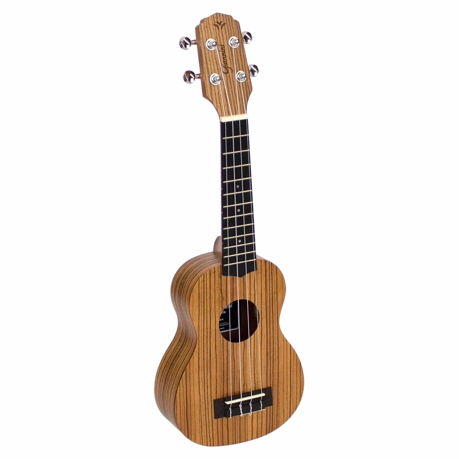 Ukulele Giannini Guk-21 Soprano Acústico Zebra Wood Com Bag 