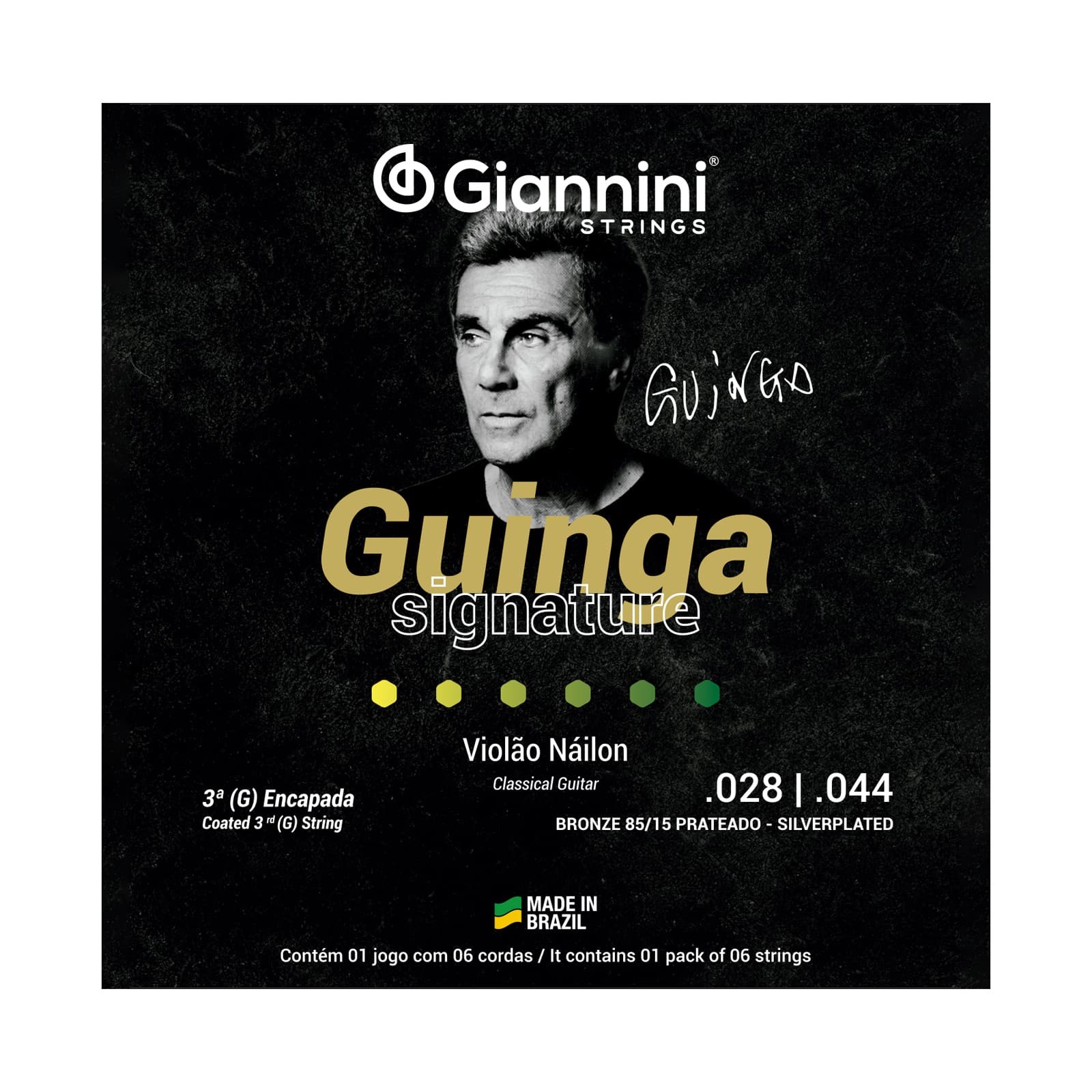 Encordoamento Violao Nylon Giannini Alta Tensao Guinga 