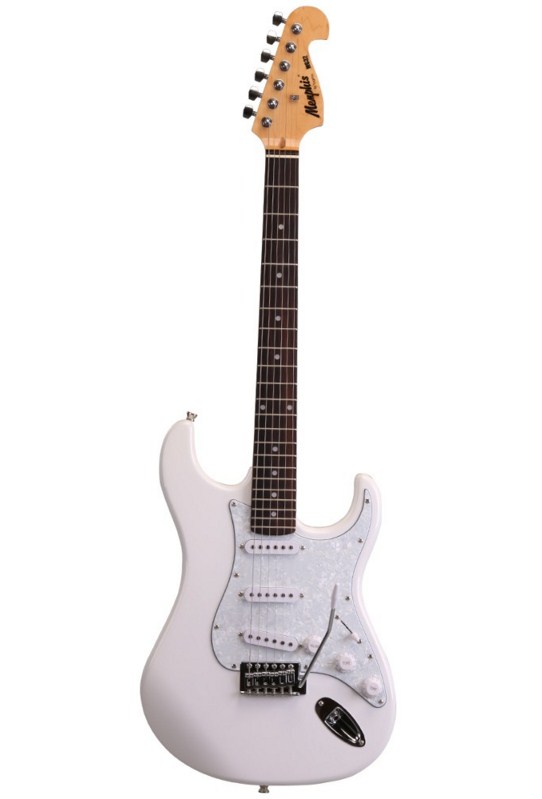 Guitarra Memphis Mg32 Strato Branca 