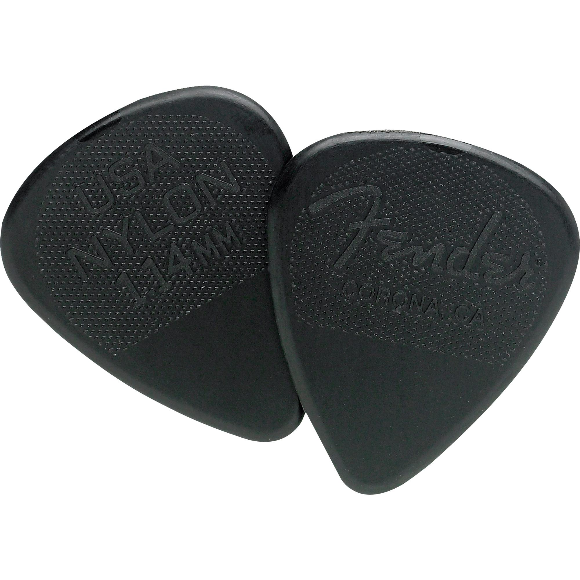 Palheta Nylon Pick 1.14 Extra Grossa Black Fender (c/ 12unid.) 