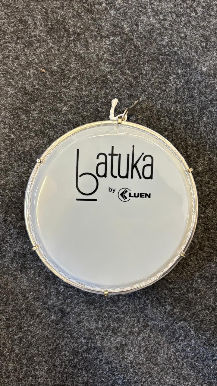 Tamborim Luen 06" Abs Pele Leitosa Batuka Preto 