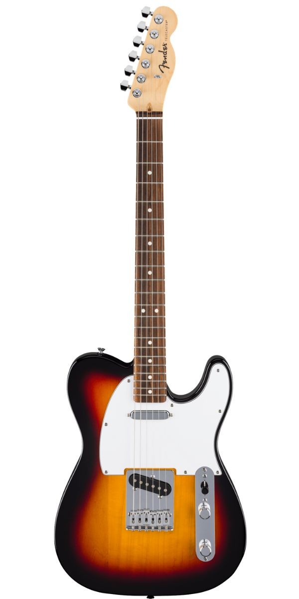 Guitarra Fender Standard Telecaster 3-color Sunburst Laurel Com Escudo Branco 
