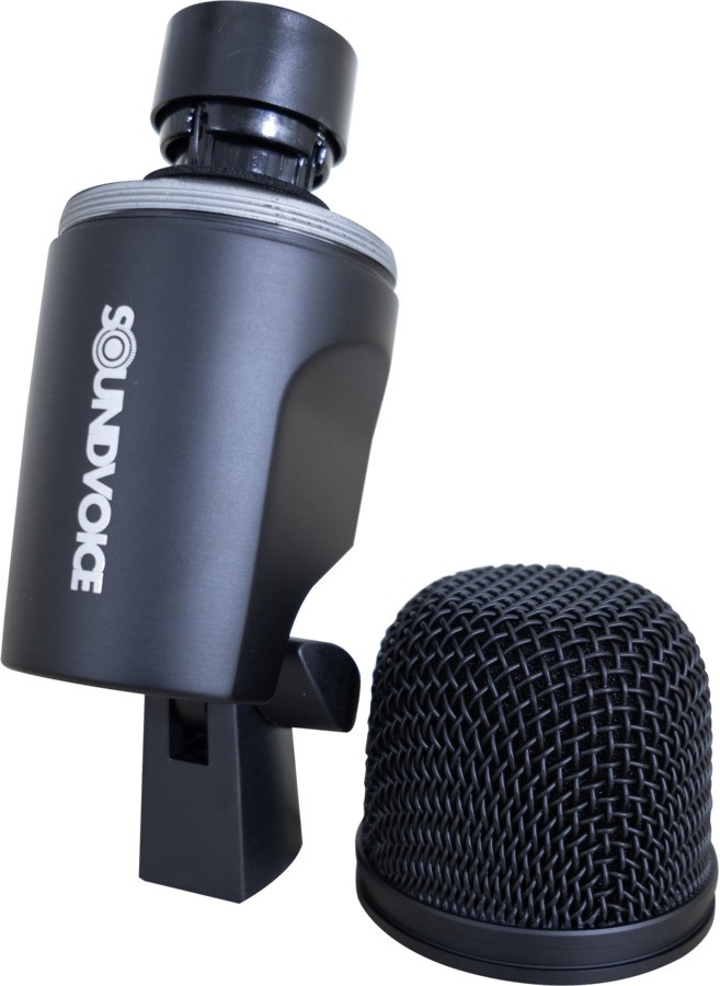 Kit Microfones Soundvoice Para Bateria e Baixo Bass Kb-07 