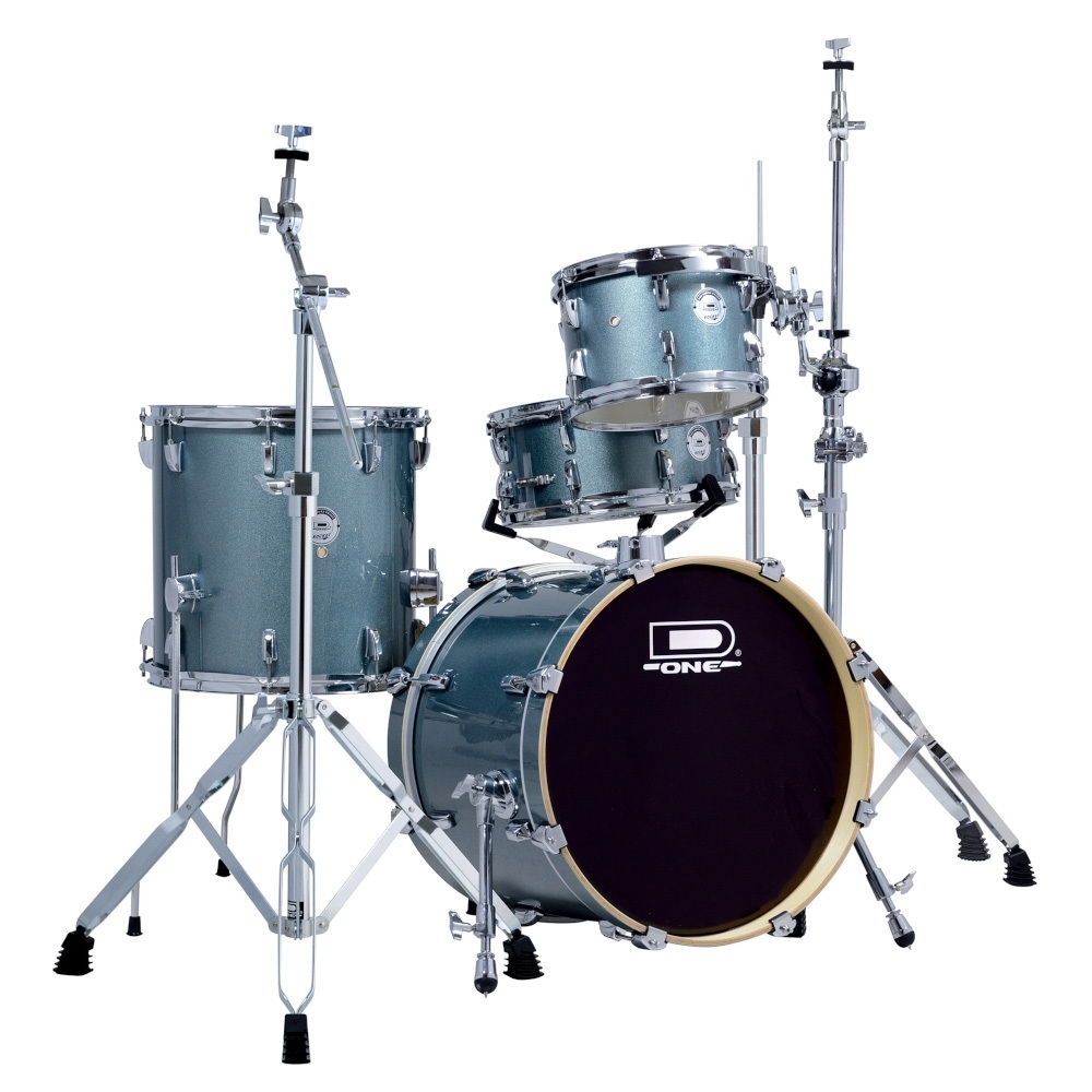 Bateria Acústica D-one Rocket Dr18 18" Space Grey Com Ferragens e Banco 