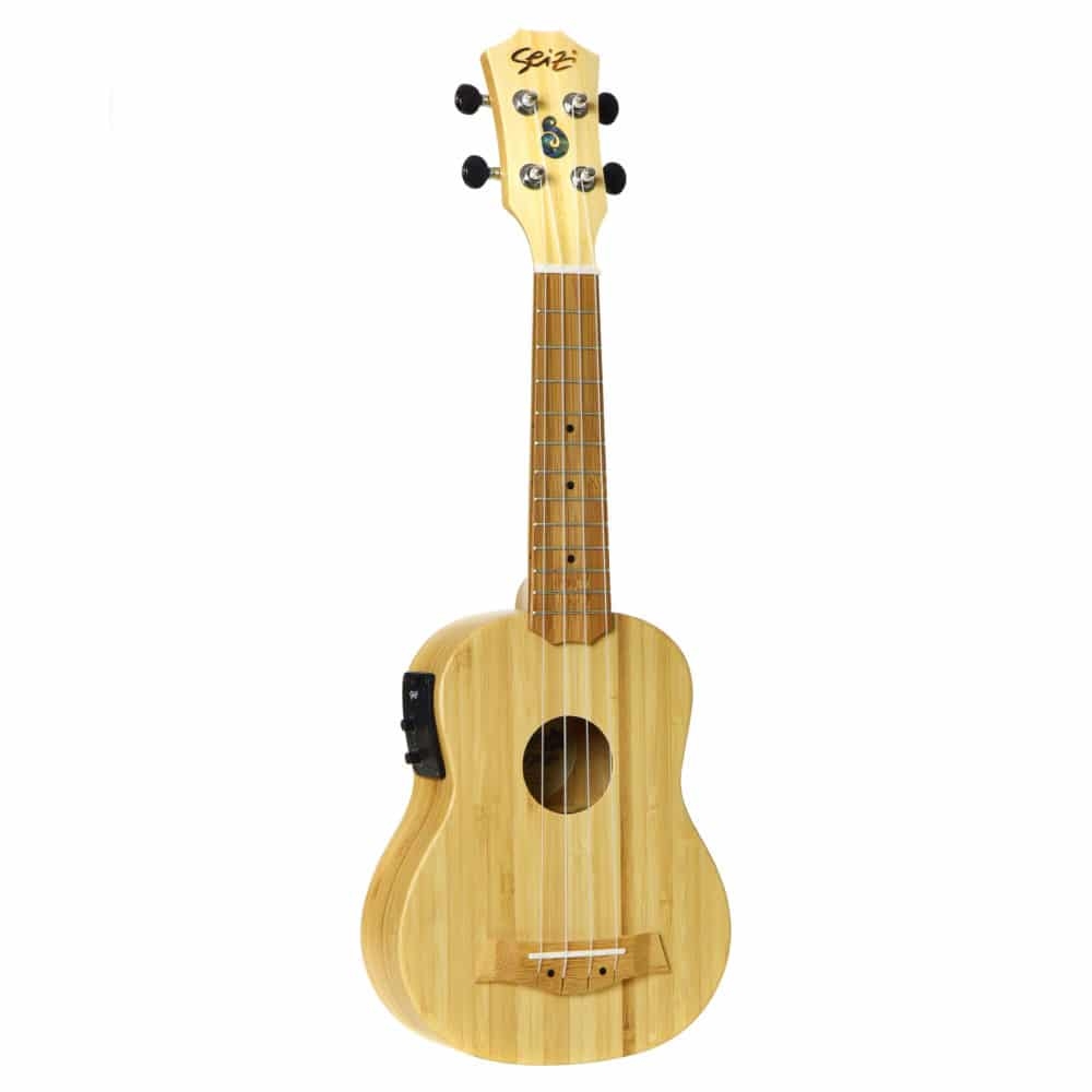 Ukulele Seizi Bali Soprano Elétrico Bamboo Solid 