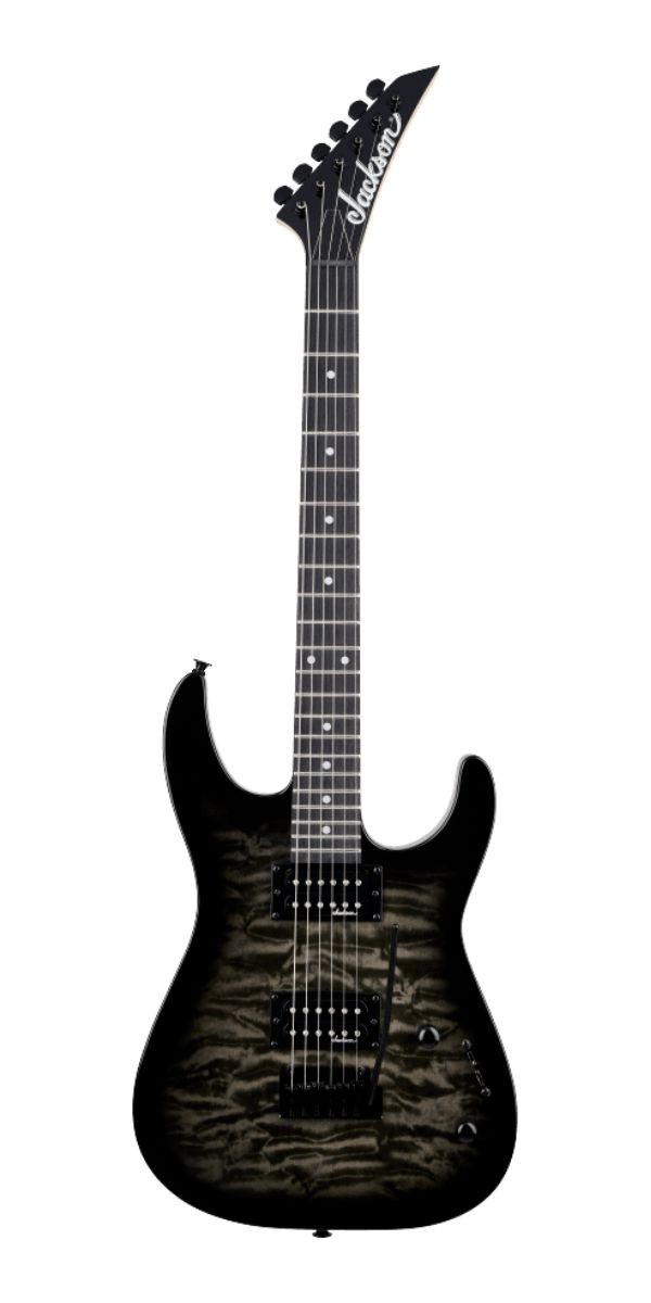 Guitarra Jackson js Dinky Js11q Transparent Black 