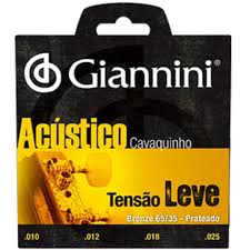 Encordoamento Cavaquinho Giannini Bronze Leve 65/35 