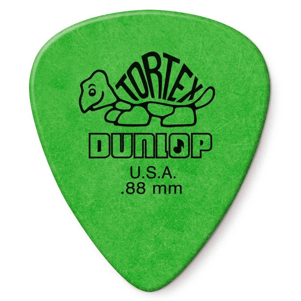 Palheta Tortex 0,88mm Verde Und Dunlop 