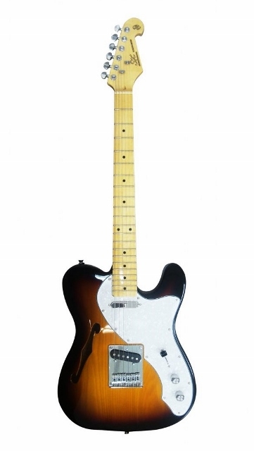 Guitarra sx Thinline Stlh Semi Hollow Sunburst 