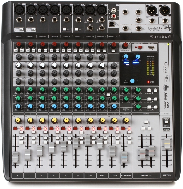 Mesa de Som Soundcraft Signature 12mtk 