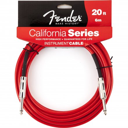 Cabo Fender California 6m P10 x P10 Vermelho                 