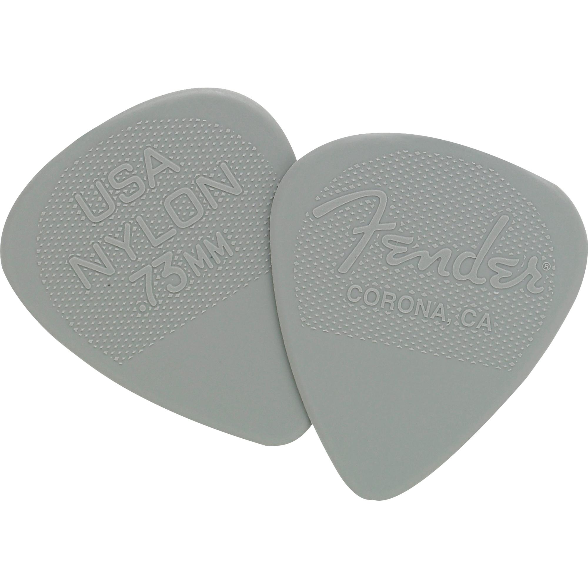 Palheta Nylon Pick 0.73 Média Gray Fender (c/ 12unid.) 