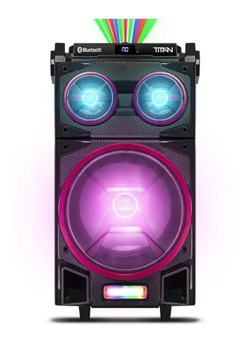 Caixa Amplificada Portátil Novik Titan 500w Iluminação sd ca 