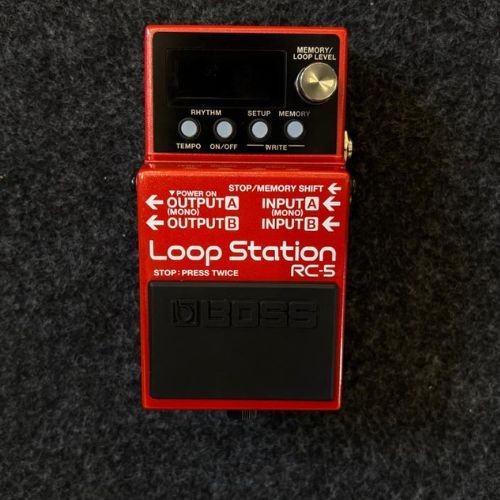 Pedal Boss Rc-5 Loop Station Looper Para Guitarra Com 99 Memórias e Usb 
